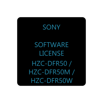 Software licenses for shooting Dual Frame Rate 2x slow motion