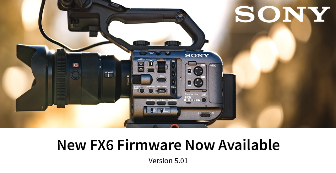 Nieuwe software (V5.01) Sony ILME-FX6
